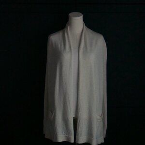 Talbots | Merino Wool Open Cardigan in Cream